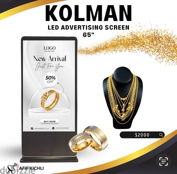 Kolman LED Advertising Signage 32-43-55-65 1