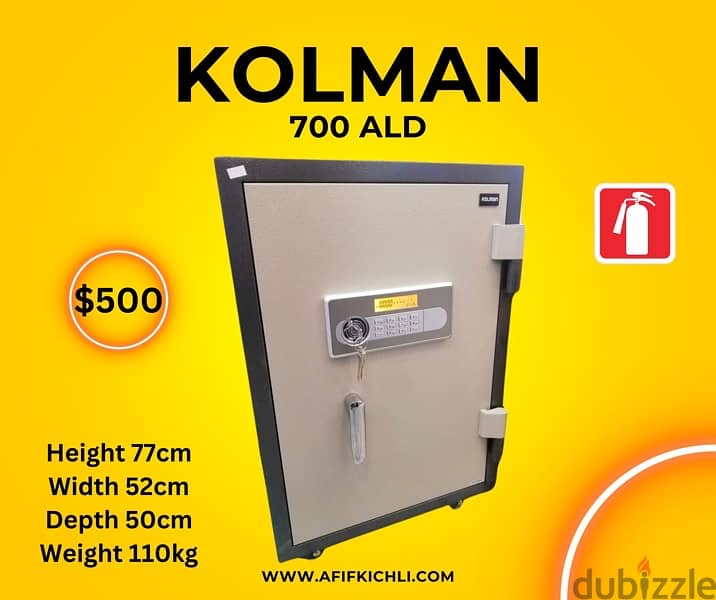 Kolman Safes all Sizes New 8