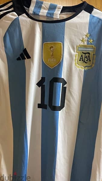 signed by messi! original argentina jersey 1