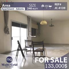 JC-4139 / Apartment For Sale in Adonis, شقّة للبيع في ادونيس 0