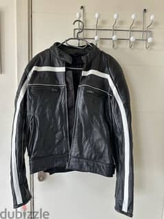 Motor bike leather jacket