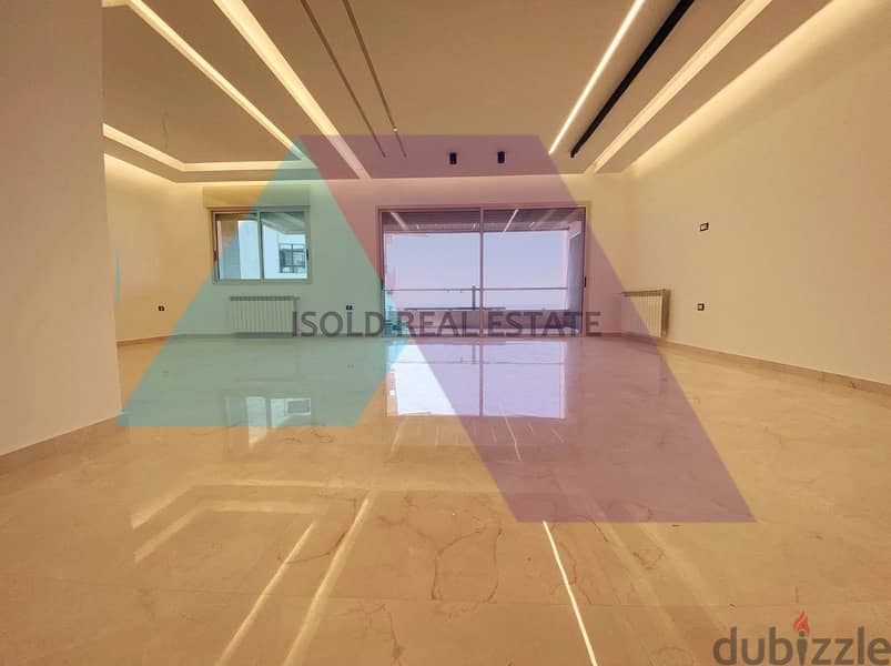 Decorated 250 m2 apartment + open sea view for sale in Sahel Alma 2