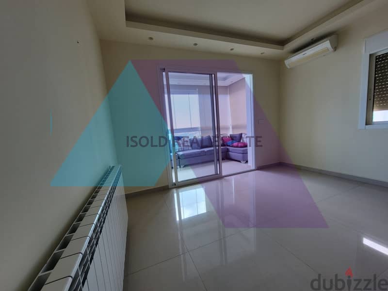Furnished 130 m2 apartment + open sea view for rent in Kornet El Hamra 2