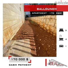 Apartment for sale in Ballouneh 170 sqm with Garden ref#nw56360 0