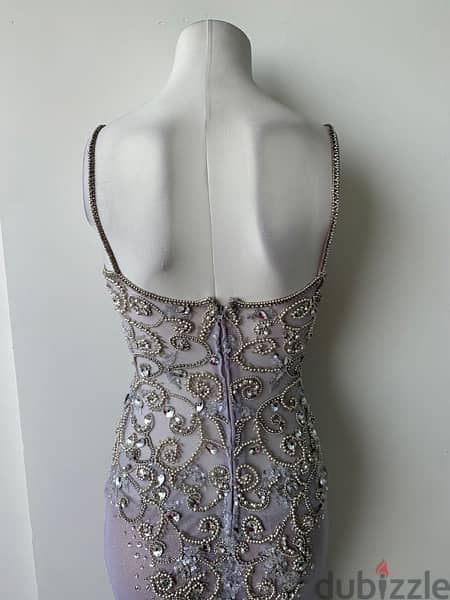 Roni Richa couture heavy beaded and sequined evening dress 2
