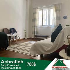 700$ Cash/Month!! Apartment For Rent In Achrafieh!! 0