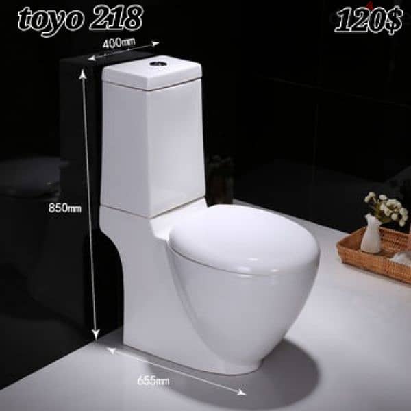 أطقم حمام toyo (كرسي مع مغسلة)toilet seat and sink bathroom 15