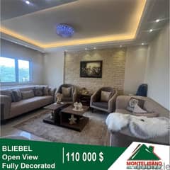 110000$!! Open View Apartment for sale located in Bleibel