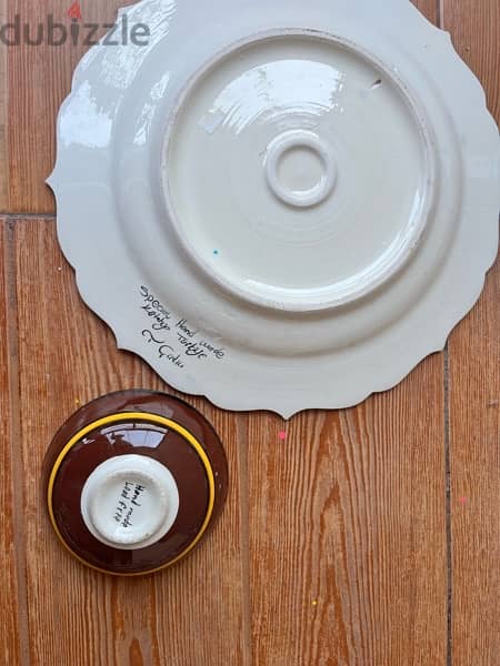 Handmade turkish Ceramic Plate and bowl 1