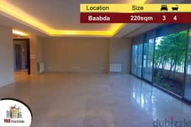 Baabda Hills 220m2 | 90m2 Terrace | Decorated Apartment | Brand New |