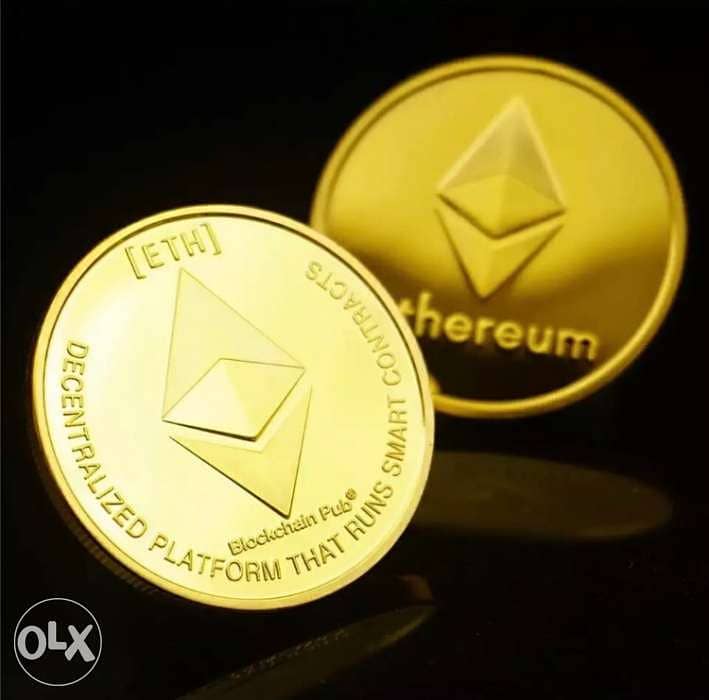 Gold plated Ethereum, Coin Collector /Luxury Gift. (Crypto) 0