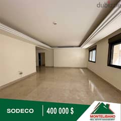 400,000$!!! Apartment for Sale  located in Sodeco