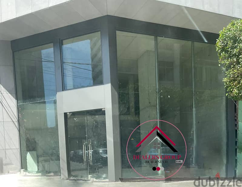 Prime Location core and shell Modern Shop for sale in Ras Beirut 1
