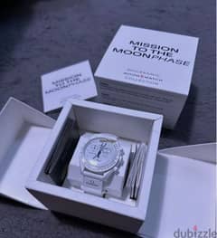 Omega Swatch Mission the moonphase
