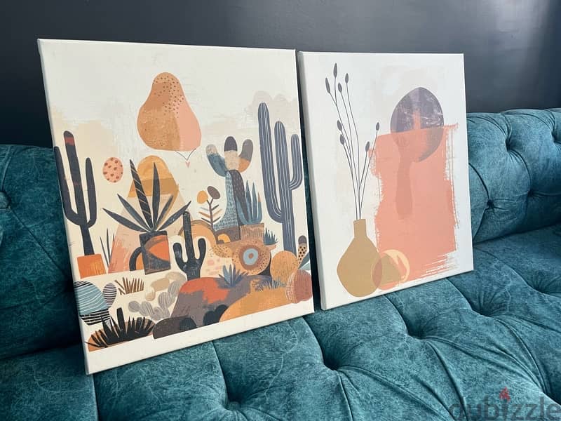 2 paintings canvas print 0