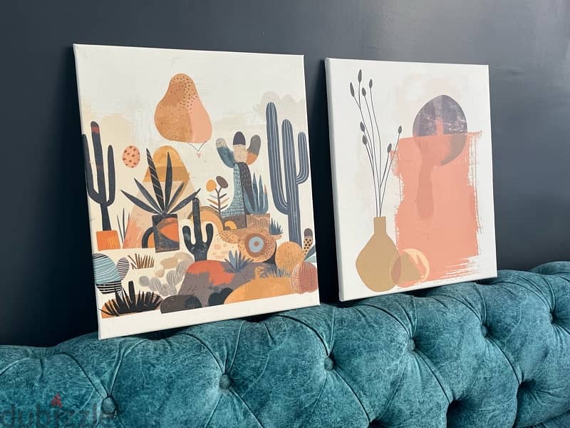 2 paintings canvas print 1