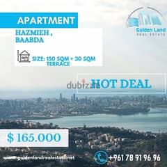150 SQM Apartment Located in Hazmieh, Baabda Lebanon + Terrace