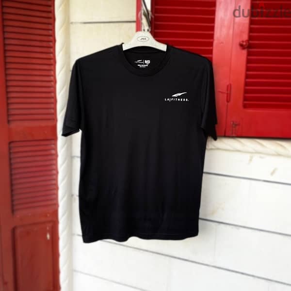 L. A. FITNESS Black Sports T-Shirt. 0