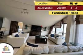Zouk Mikael 220m2 | Furnished | Mint Condition | Killer View | EH | 0