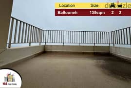 Ballouneh 135m2 | Well maintained | Catch | Panoramic View | TO | 0