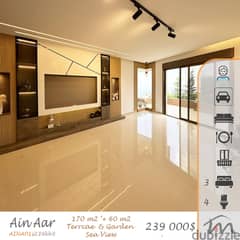 Cornet Chahwan - Ain Aar | Signature | Decorated 170m² + 60m² Terrace