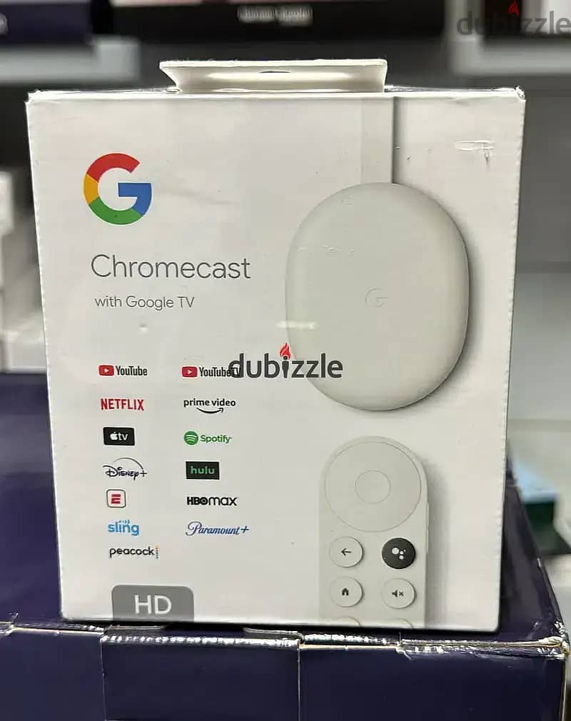 Google chromecast with google tv hd white original & good offer 1