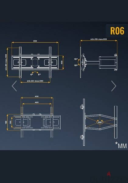 german store RICCO wall mount TV 8