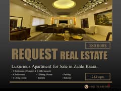 Apartment 242 sqm For Sale In Ksara شقة242متر مربع للبيع في زحلة كسارة 0