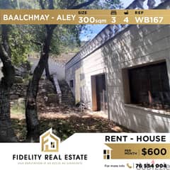 Stand alone house for rent Baalchmay Aley WB167 0
