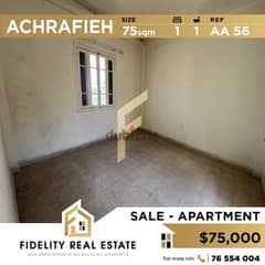 Apartment for sale in Achrafieh AA56