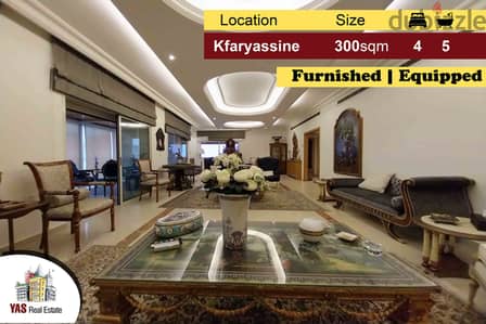 Kfaryassine 300m2 | 160m2 Terrace/Garden | Elegant Furnished Flat |IV