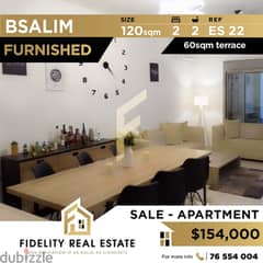 Furnished apartment for sale in Bsalim ES22