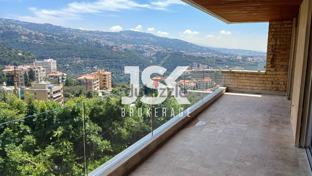 L15234-Spacious Apartment With Great Green View For Rent In Mtayleb 0