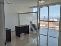 kaslik furnished office 120m for rent prime location sea view Ref#207 0
