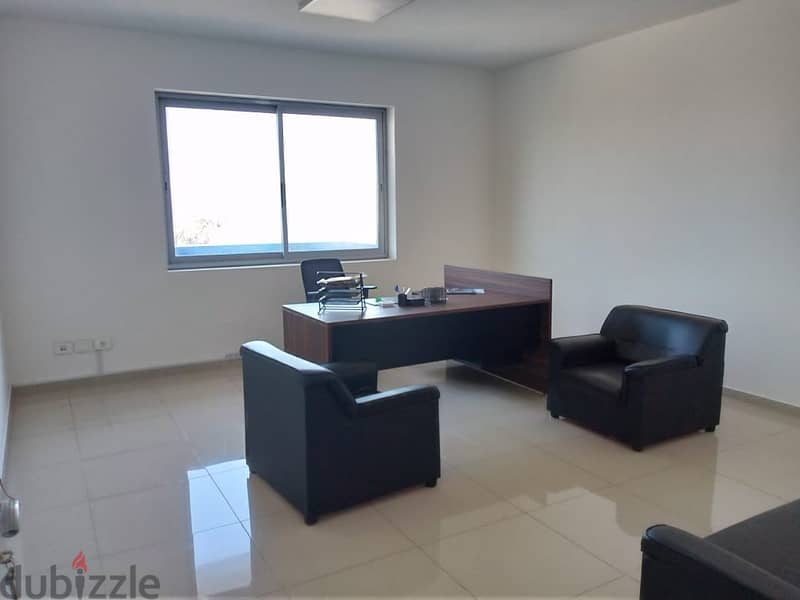 kaslik furnished office 120m for rent prime location sea view Ref#207 3