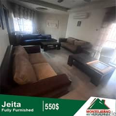 550$ Cash/Month!! Apartment For Rent In Jeita!! 0
