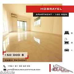 Apartment for sale in hosrayel 160 SQM REF#jh17148