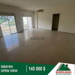 145000$!! Open View Apartment for sale located in Dbayeh