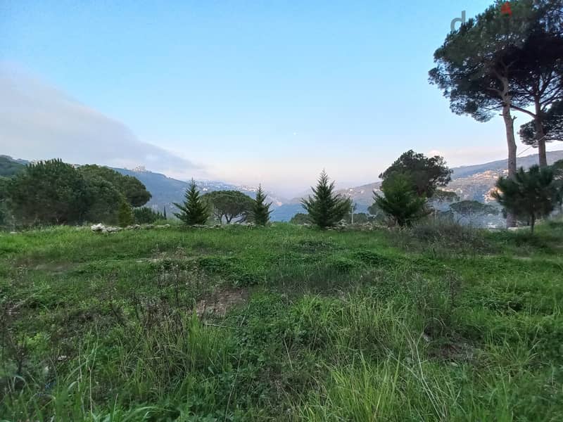 2858 Sqm|Land for sale in Beit Meriمنطقة الشاغور |Mountain panoramic 2