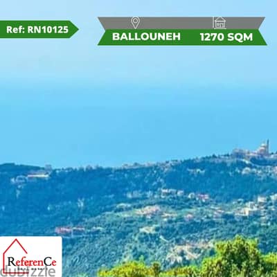 Land for sale now in Ballouneh أرض  للبيع في بلونة