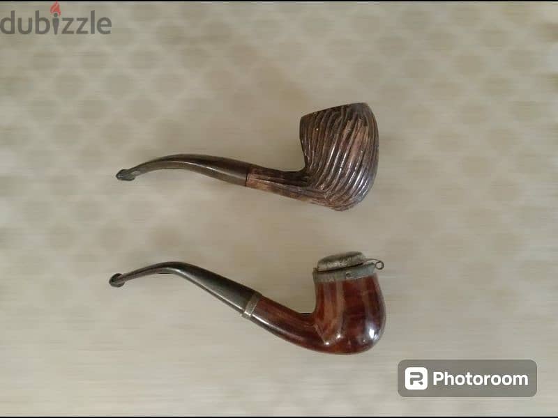 8 vintage wooden pipes 1