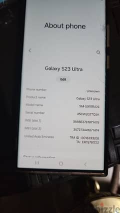 Samsung galaxy s23 ultra (broken screen)