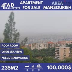 Apartment for Sale in Mansourieh - شقة للبيع في المنصورية 0