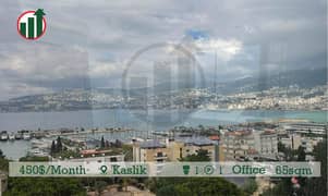 Office for Rent in Kaslik with Sea View ! 0