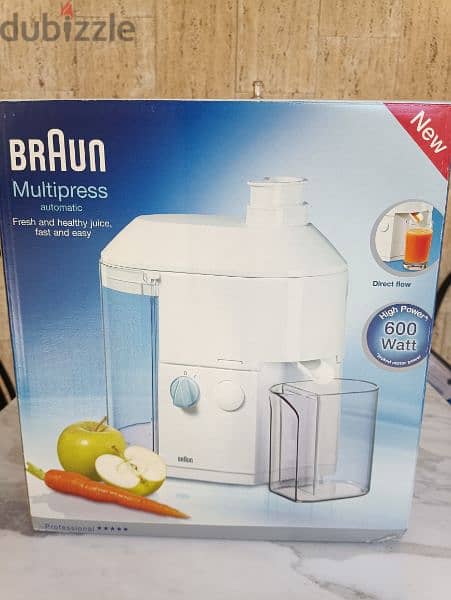 Unused multipress juicer BRAUN 0