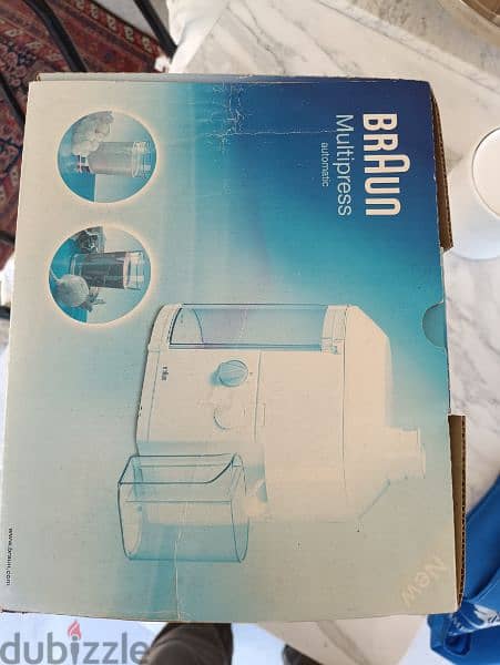 Unused multipress juicer BRAUN 3