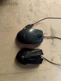 two mouses Logitech M90, HP invent very good quality barely used 0