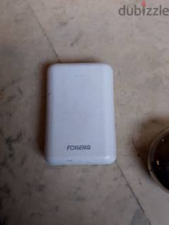 Power bank not new average quality with ear pods for free