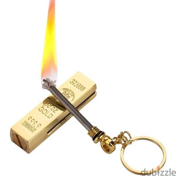 Gold Bar Match Lighter / قداحة على شكل أونصة ذهب 2