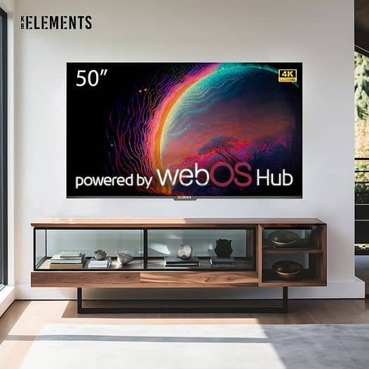 KB ELEMENTS 50″ LED TV UHD 4K SMART | تلفزيون 50 انش - كفالة سنتين 1
